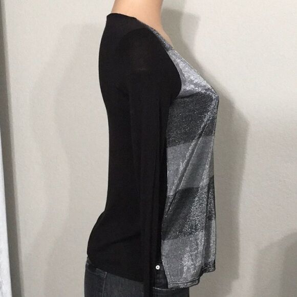 Three Dots metallic top. Perfect holiday top.NWOT - Picture 4 of 8